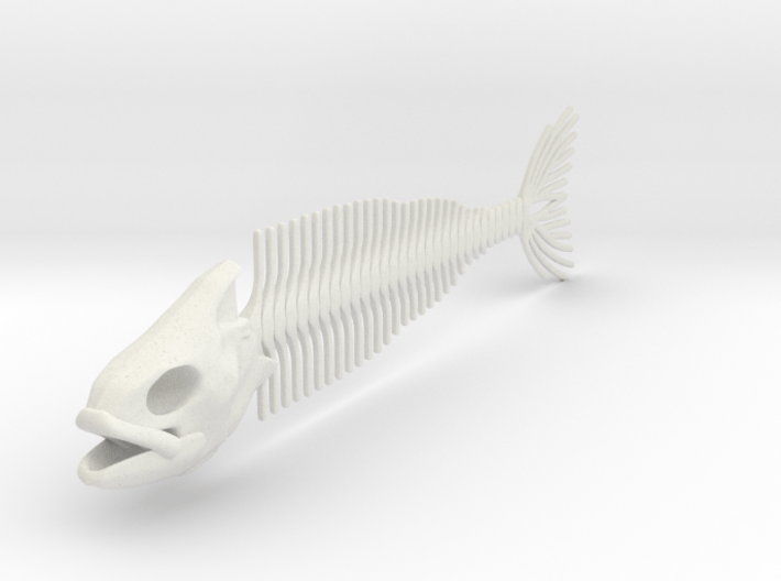 Flexible Fish Skeleton 3d printed