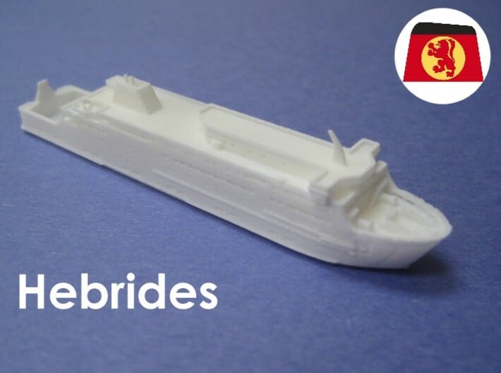 MV Hebrides (1:1200) 3d printed