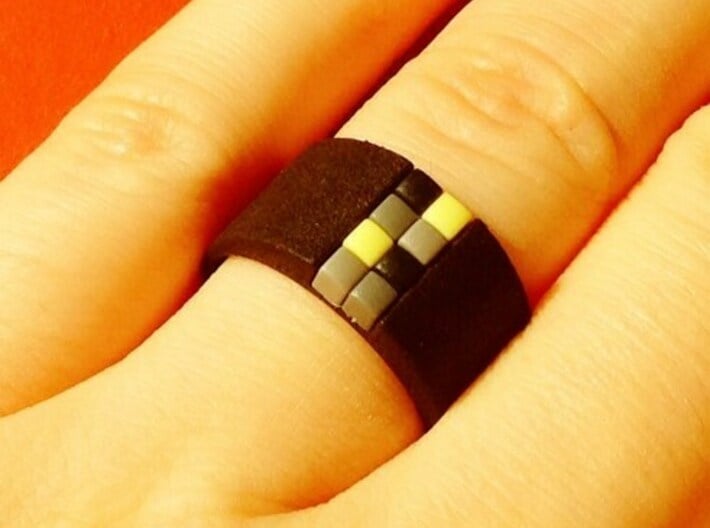 high 8-bit ring (US9/⌀18.9mm) 3d printed 