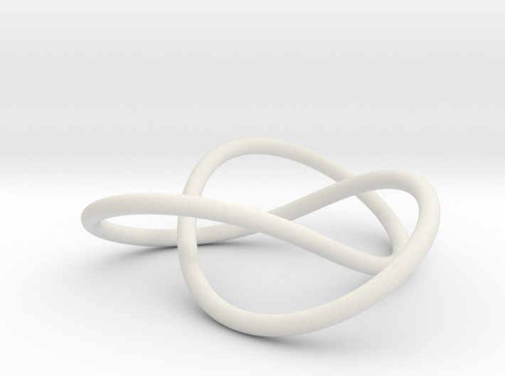 Trefoil spine (knot only) 3d printed 