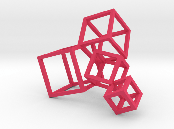 Cubed Art Sculpture 1:12 scale 3d printed 