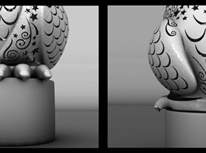 Stelliform Owl Small Size 3d printed 