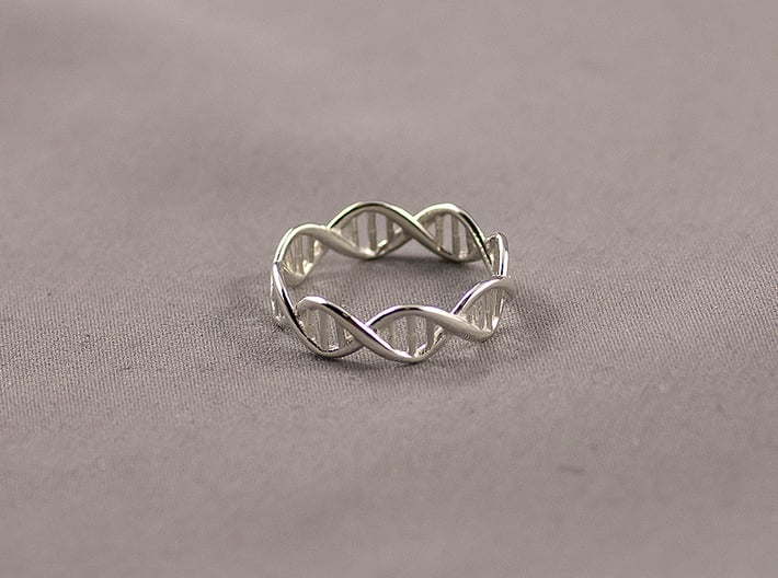 Dna Helix Ring Size 6.5 3d printed 
