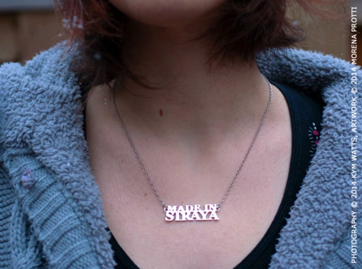Made in STRAYA Pendant 3d printed chain not included