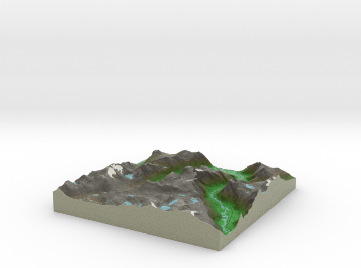 Terrafab generated model Mon Oct 06 2014 10:13:41  3d printed 