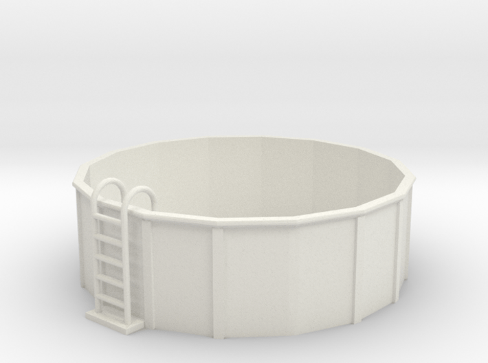 S-Scale 12-Foot Swimming Pool 3d printed