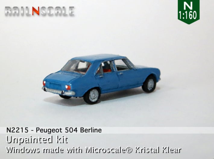 Peugeot 504 (N 1:160) 3d printed 