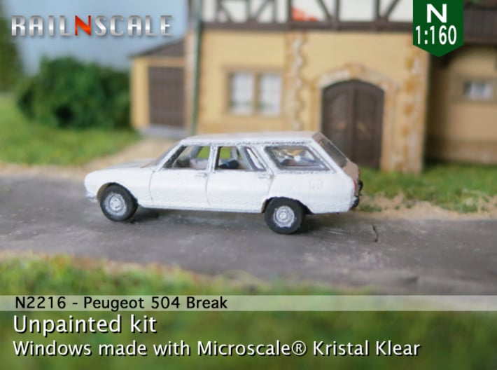 Peugeot 504 Break (N 1:160) 3d printed 