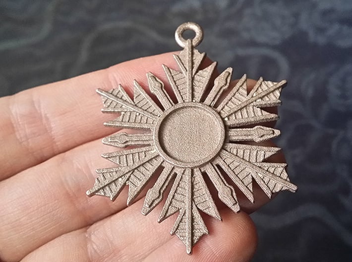 Anna's Wishing Star Pendant (Once Upon a Time) 3d printed Printed in Stainless Steel
