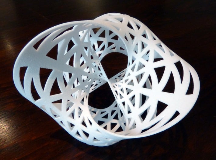 Seifert surface for (4,3) torus knot 3d printed 
