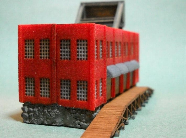 Factory Doors - Z scale 3d printed Photo thanks to Thom Welsch