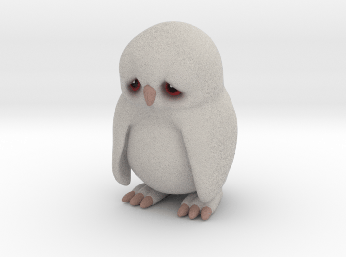 Sad Owl 3d printed 
