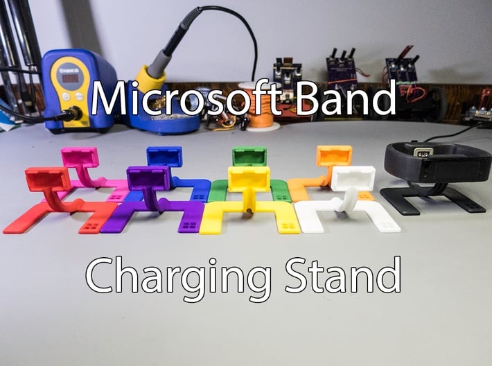 Microsoft Band Charging Stand 3d printed