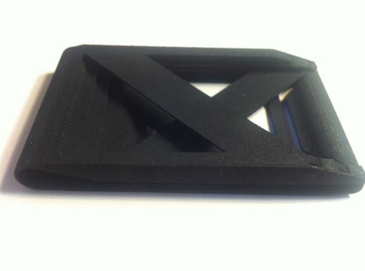 Stagger Wallet 3d printed Photo of topside of empty wallet