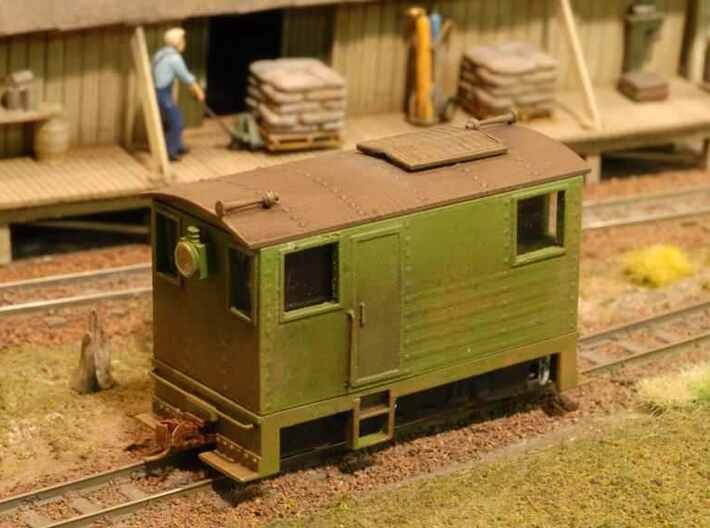 HOn30 BANDAI boxcab shell 3d printed This one is on Cray Valley RR