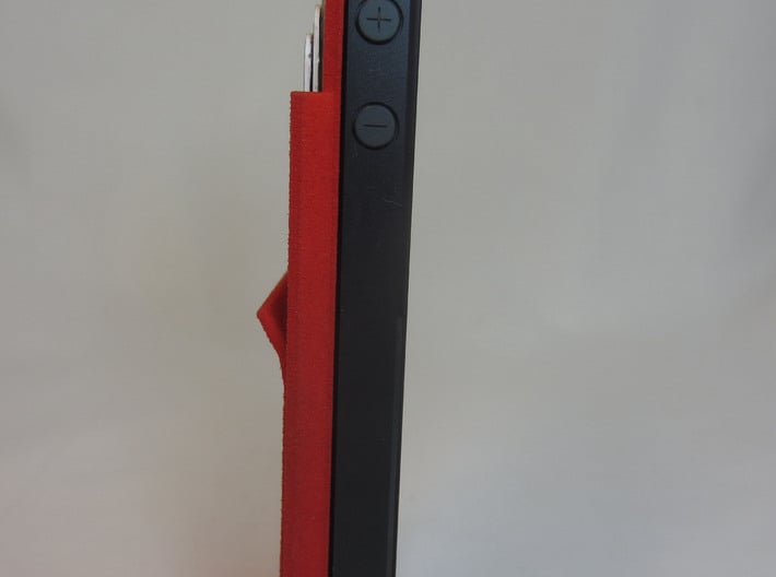 minimalistic  iphone 5 wallet case w/ money clip 3d printed 