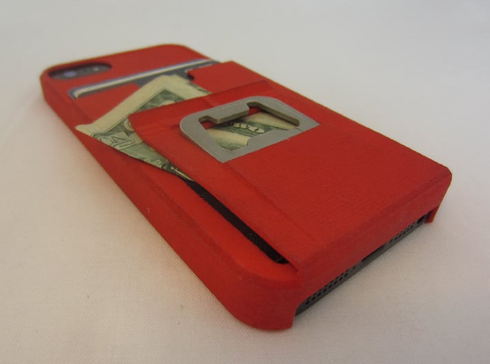 iphone 5 tank case with bottle opener, clip, walle 3d printed