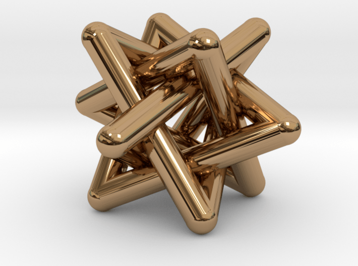 Four Tangled Triangles Small 3d printed 