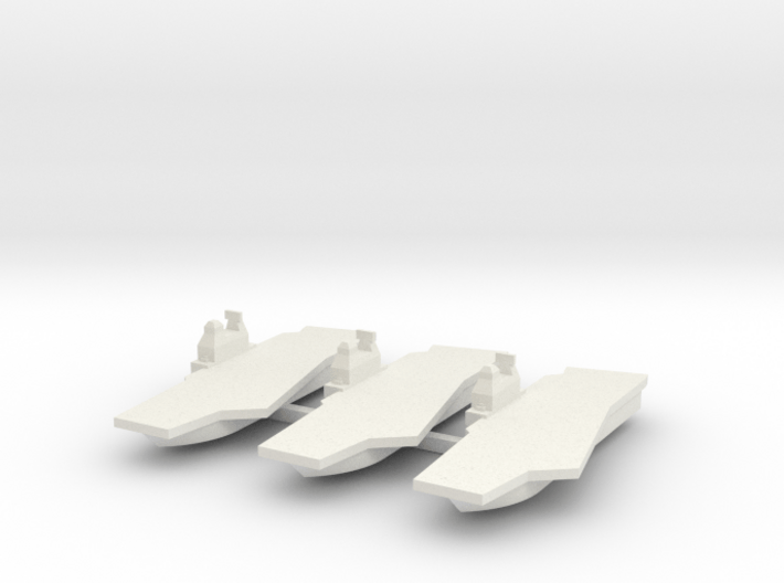 Generic Angled Deck Aircraft Carrier X 3 3d printed 