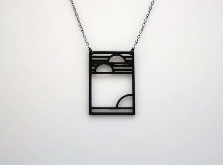 Art Deco Pendant - Yesterday, Today, &amp; Tomorrow 3d printed Chain Not Included