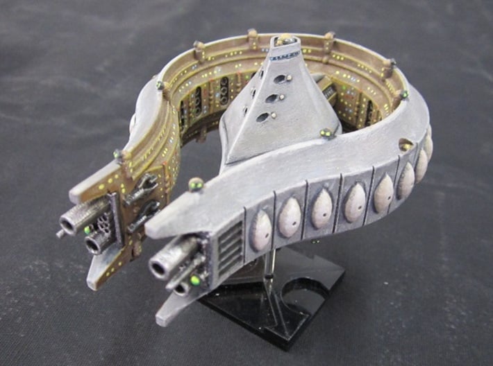 Rushi Battle Carrier - Outer Belt 3d printed Assembled and Painted. Flight stand not included. 