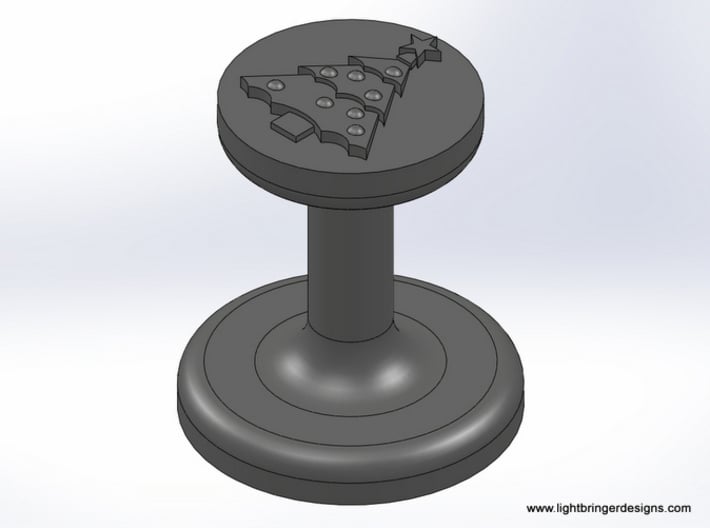 Christmas Tree  Wax Seal 3d printed What Shapeways will send you