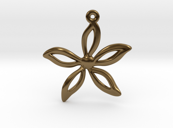 Flower pendant 3d printed 