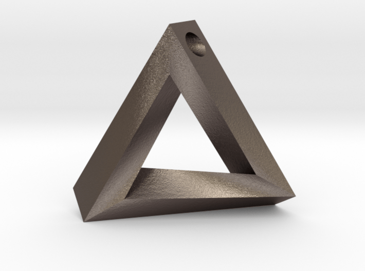 Impossible Triangle Pendant 3d printed 