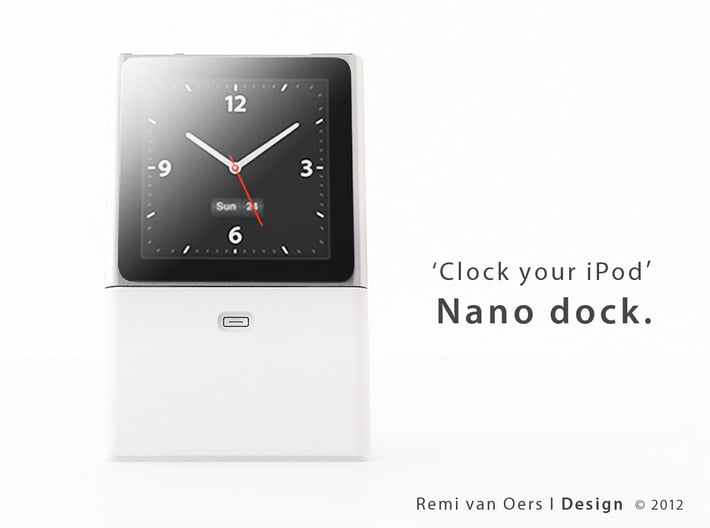 Nano dock - Dock your iPod Nano 3d printed 