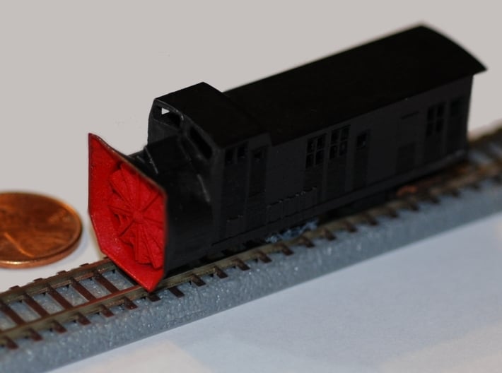 Railroad Snow Plow - Zscale 3d printed 