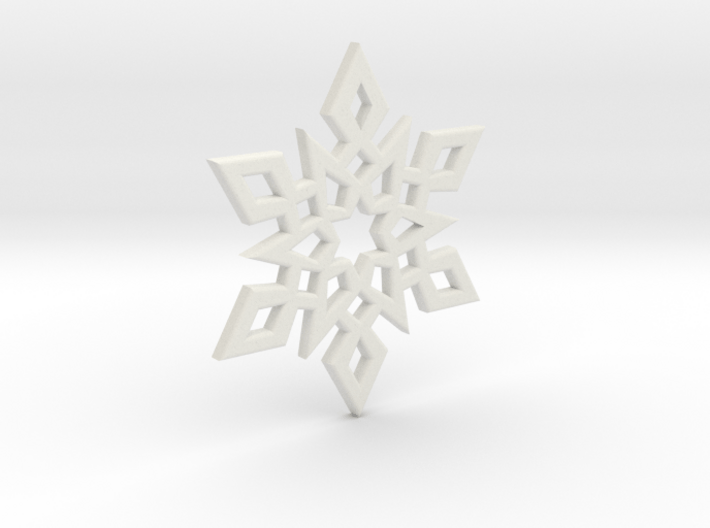 Snowflake Charm 2 3d printed 