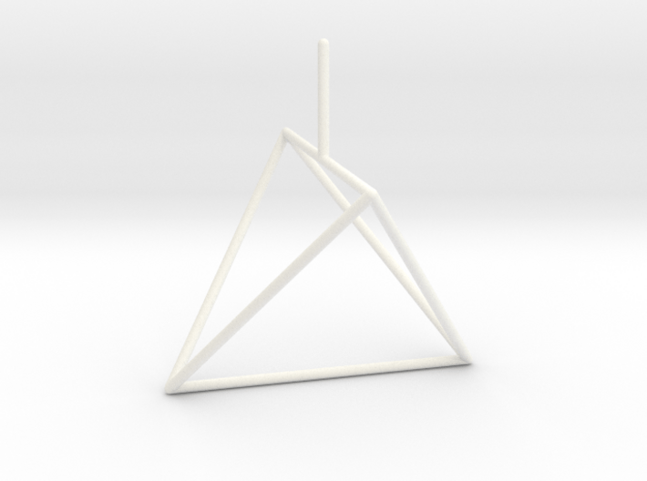 Wire Model for Soap: Tetrahedron 3d printed