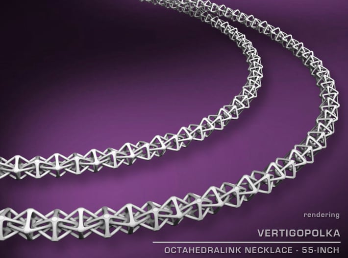55inch Octahedralink Necklace 3d printed 