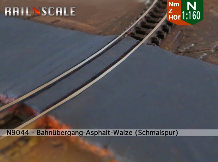 Asphalt-Walze Straßenbahn/Übergang - 6.5mm Nm / Z 3d printed 
