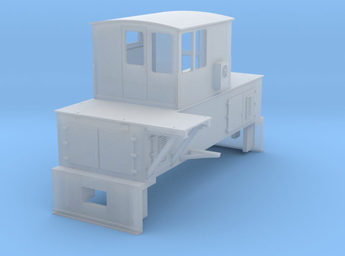 N-scale quench locomotive (LEFT-hand version) 3d printed 