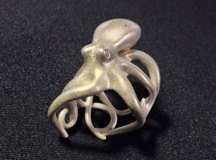 Octopus Ring 18mm 3d printed 18mm inside diameter