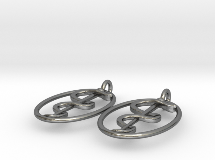 Rod Of Asclepius Earrings - Mini 3d printed 
