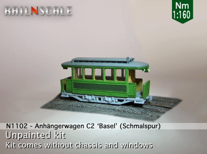 Anhängerwagen C2 (Nm 1:160) 3d printed 