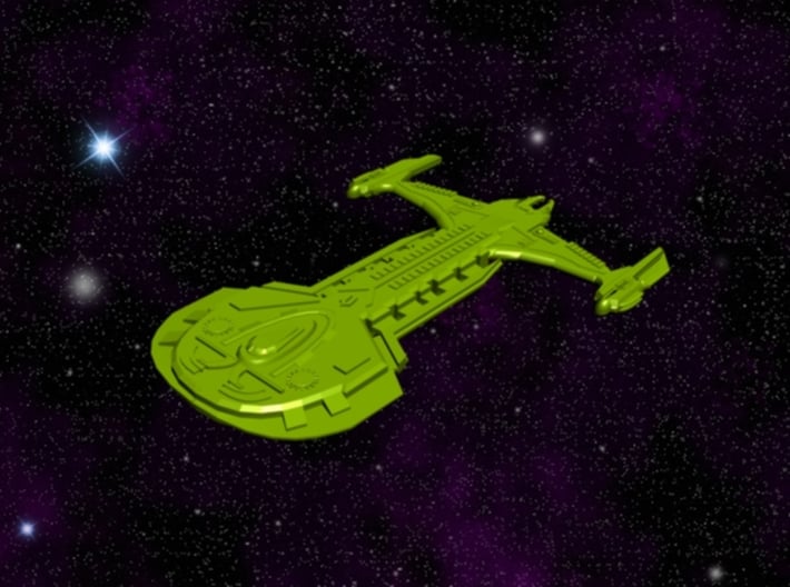 Mirror Universe Klingon Cardassian Hybrid Ship ( A 3d printed