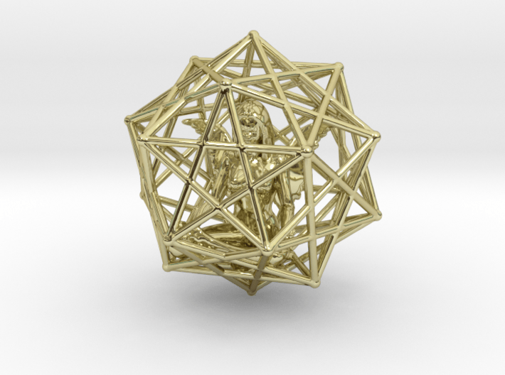 Solar Angel Starship: Sacred Geometry Dodecahedral 3d printed 
