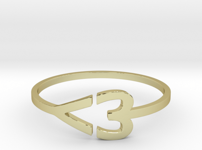 I heart Ring 3d printed 