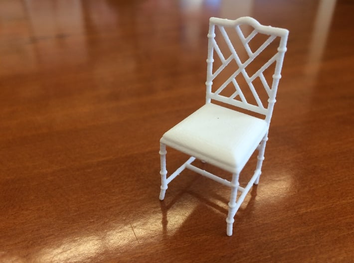 1:24 Chinese Chippendale Chair 3d printed