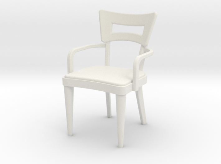 1:24 Dog Bone Chair with Arms 3d printed 