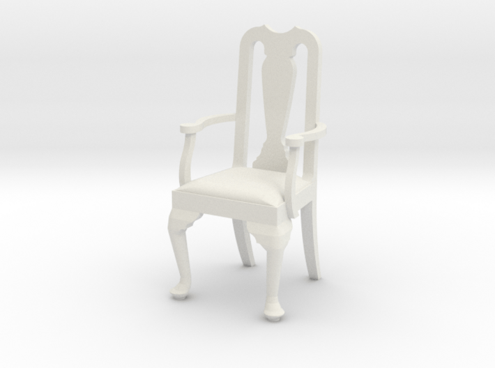 1:24 Queen Anne Chair with Arms 3d printed 