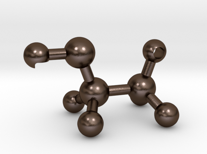 Ethanol Molecule Bottle Opener 3d printed 