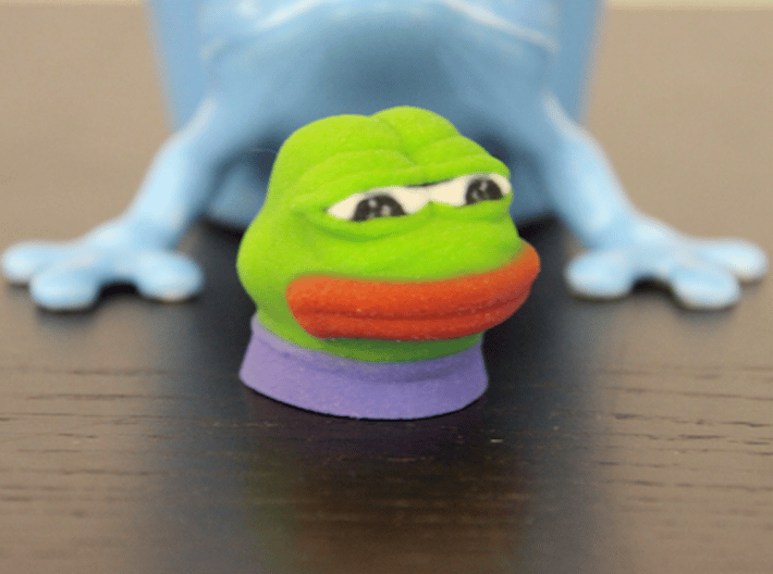 Sad Frog (Feels bad man)  3d printed 