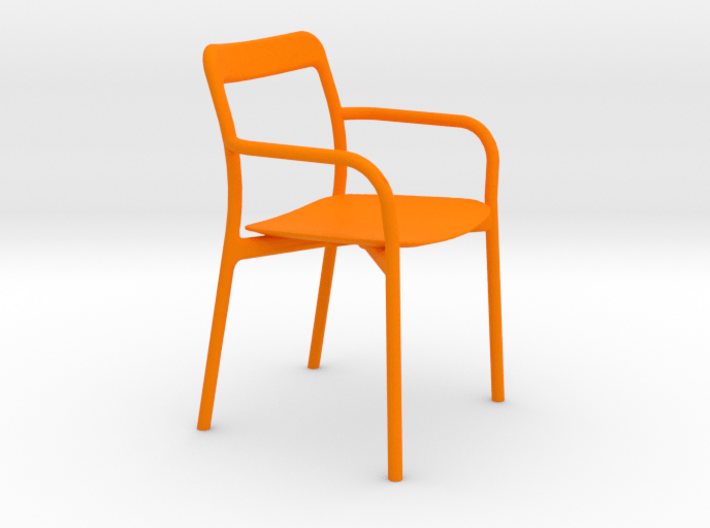 Branca Modern Designer Chair 1:12 scale 3d printed 