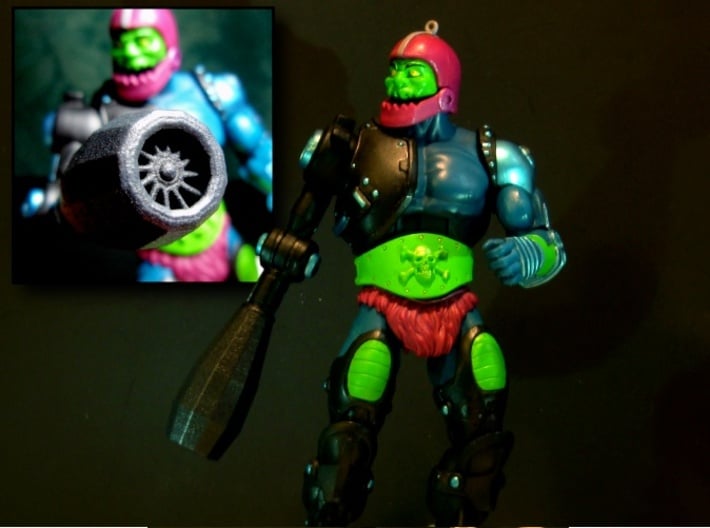 TrapJaw Rocket Arm Attachment 3d printed Figure Not included, just the rocket Attachment