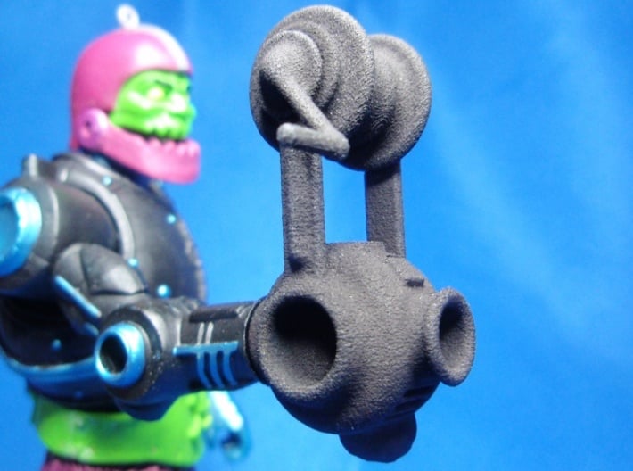 Trap Jaw's Dropper 3d printed Black Strong & Flexible Unpainted.