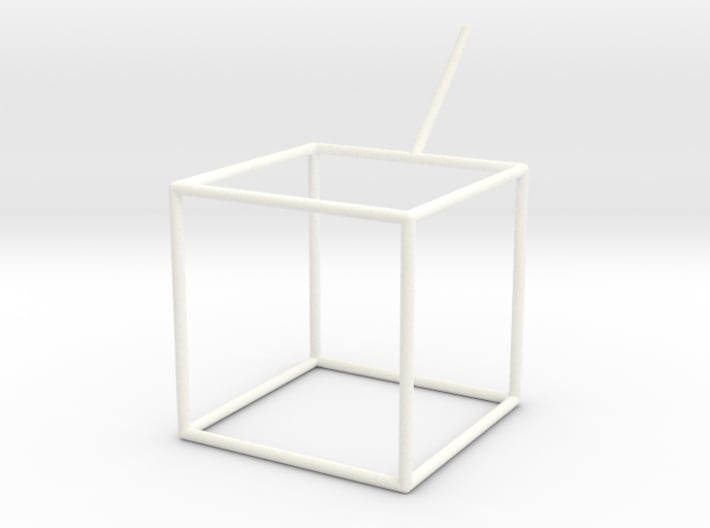 Wire Model for Soap: Cube 3d printed